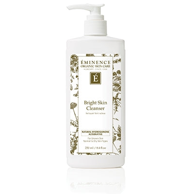 Brighten the appearance of skin and reduce the signs of aging with the help of our Bright Skin Cleanser. For normal to dry skin types, this cleanser uses two actives – Gigawhite and a Natural Hydroquinone Alternative – to give skin the appearance of being brighter and younger looking. Cruelty-free and formulated without parabens, sodium lauryl sulfates, synthetic dyes, petrochemicals, animal by-products, phthalates, GMOs and triclosan. Retail Size: 8.4 oz / 250 ml