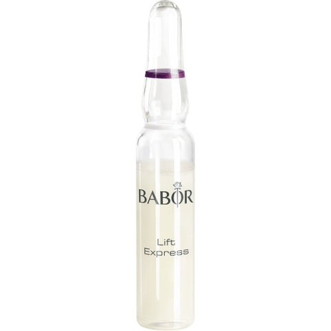 Contains 7 Ampoules (2 ml each) A concentrated skincare booster to help improve the appearance of fine lines and wrinkles. Lift Express Complex with Micro-Red Algae Extract combined with high-grade Peptides helps to visibly reduce the appearance of fine lines and wrinkles on the skin's surface. Helps to reduce the appearance of wrinkle depth and fine lines and generates a tangible physical firming effect. Leaves skin feeling smooth and looking youthful.